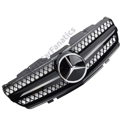 Mercedes Benz R230 SL 2001-2006 lakkozott fekete hűtőrács AMG stílusban