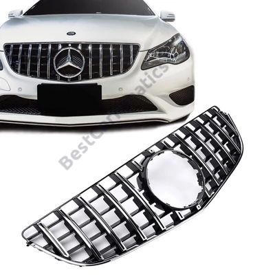 Mercedes Benz W207 C207 A207 2013-2017 króm - lakk fekete hűtőrács Panamerica AMG GT stílusban