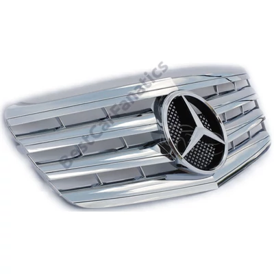 Mercedes Benz W211 2006/04 - 2009 krómozott hűtőrács AMG stílusban