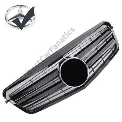 Mercedes Benz W212 2009-2013 lakk fekete hűtőrács Avantgarde stílusban (króm emblémával)