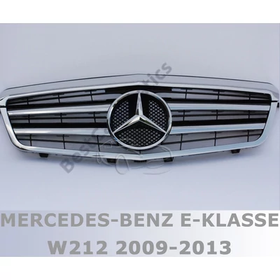 Mercedes Benz W212 2009-2013 króm - lakk fekete hűtőrács Avantgarde stílusban