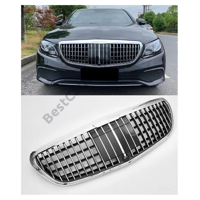 Mercedes Benz W213 S213 Exclusive 2016-2019 króm - fekete hűtőrács Maybach stílusban