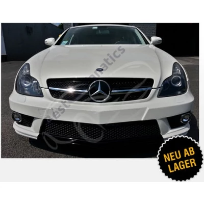 Mercedes Benz W219 CLS facelift 2008-2010 króm-fekete hűtőrács AMG stílusban