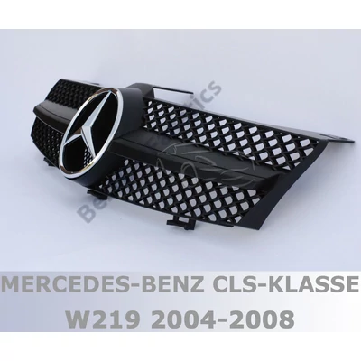 Mercedes Benz W219 CLS 2004-2008 matt fekete hűtőrács AMG stílusban
