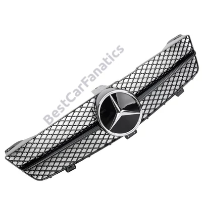 Mercedes Benz W219 CLS facelift 2008-2010 lakkozott fekete hűtőrács AMG stílusban
