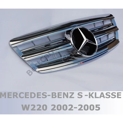 Mercedes Benz S-osztály W220 2002- 2005 króm hűtőrács AMG stílusban