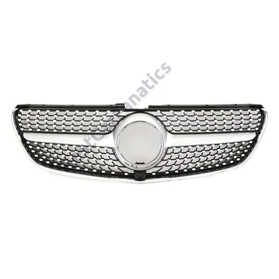 Mercedes Benz V-osztály W447 2014-2019 króm ezüst fekete hűtőrács Gyémánt stílusban