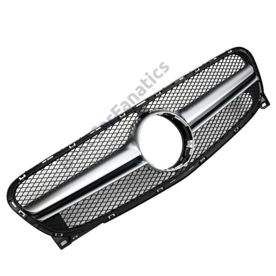 Mercedes Benz X156 GLA 2013-2016 matt ezüst - fekete hűtőrács 45 AMG stílusban