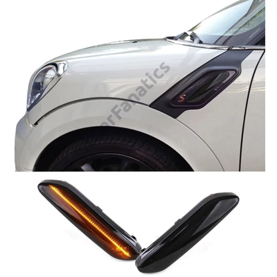 MINI R60 Countryman R61 Paceman füst fekete burás futófényes SMD LED oldalindex szett