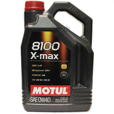 MOTUL 8100 X-max 0W-40 4L kiszerelésű 100% szintetikus motorolaj 104532
