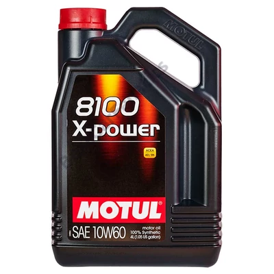 MOTUL 8100 X-power 10W-60 4L kiszerelésű 100% szintetikus motorolaj 106143