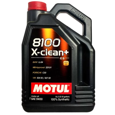 MOTUL 8100 X-clean+ 5W-30 5L kiszerelésű 100% szintetikus motorolaj 106377