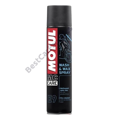 MOTUL E9 Wash & Wax spray 0,4L kiszerelésű száraz tisztítószer