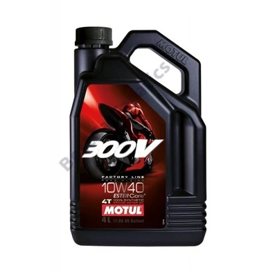 MOTUL 300V 4T FACTORY LINE 10W-40 4L kiszerelésű 100% szintetikus motorolaj 104121