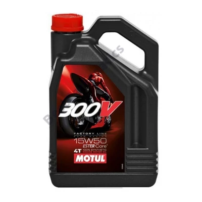 MOTUL 300V 4T FACTORY LINE 15W-50 4L kiszerelésű 100% szintetikus motorolaj 104129