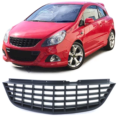 Opel Corsa D 2006-2010 matt fekete hűtőrács