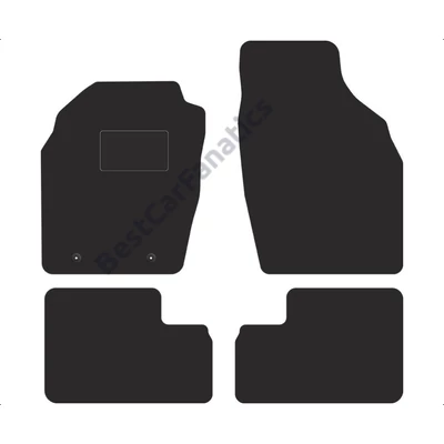 Opel Agila A 2002-2008 fekete velúrszőnyeg szett (2db patent)