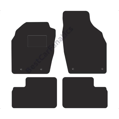 Opel Agila A 2002-2008 fekete velúrszőnyeg szett (4db patent)
