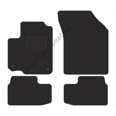 Opel Agila B 2008-2014 fekete velúrszőnyeg szett