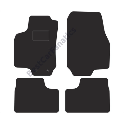 Opel Astra G 1998-2009 fekete velúrszőnyeg szett (patentos)