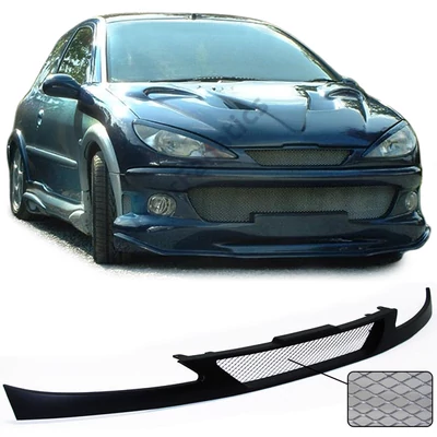 Peugeot 206 206CC fekete hűtőrács