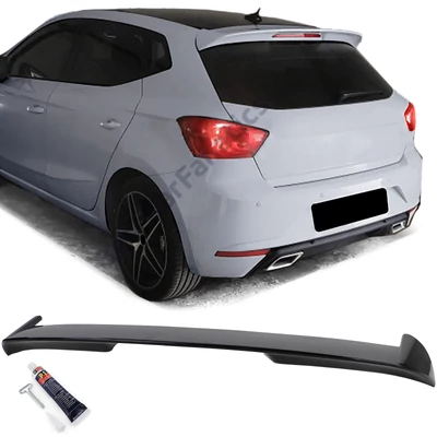 SEAT Ibiza 6F KJ1 2017-2021 lakkozott fekete hátsó ablak / tető spoiler