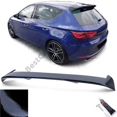 SEAT Leon III 5F 2012-2020 lakkozott fekete hátsó ablak / tető spoiler