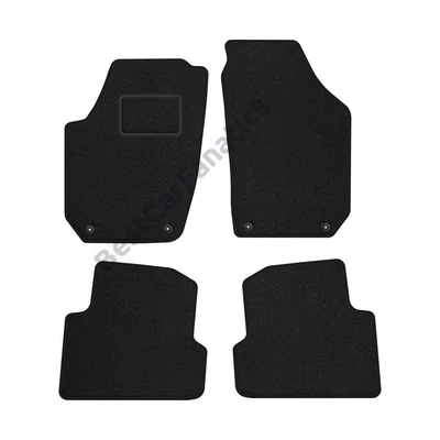 Skoda Fabia II 2007-2014 fekete velúrszőnyeg szett (4patentos)