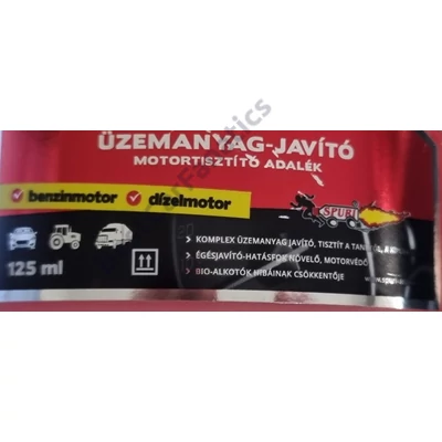 SPURI piros - rózsaszín benzin - dízel üzemanyag adalék 125 ml