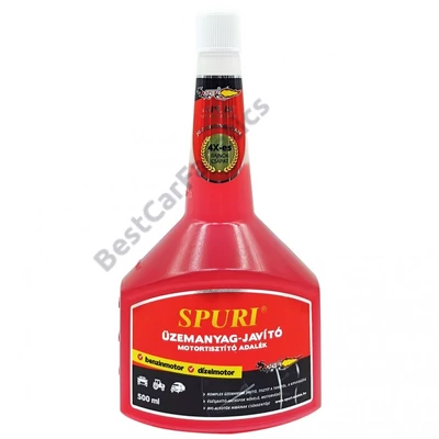 SPURI piros - rózsaszín benzin - dízel üzemanyag adalék 500 ml