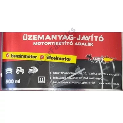 SPURI piros - rózsaszín benzin - dízel üzemanyag adalék 500 ml