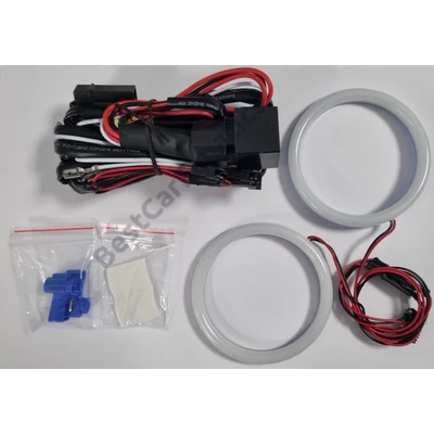 Univerzális 110mm 240SMD LED OPAL fehér angel eye szett