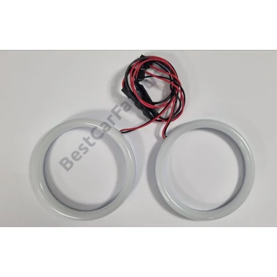 Univerzális 90mm 240SMD LED OPAL fehér angel eye szett