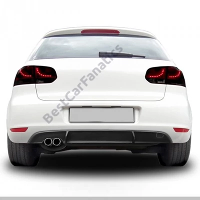 VW Golf VI GTI stílusú hátsó lökhárító utángyártott műanyag diffúzor