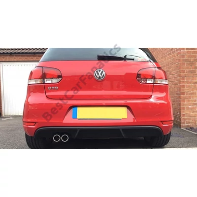 VW Golf VI GTD hátsó lökhárító utángyártott műanyag diffúzor GTI stílusban
