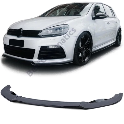 VW Volkswagen Golf VI R20 2008-2012 lakkozott fekete ABS műanyag koptató lippe