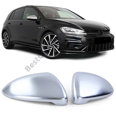 VW Volkswagen Golf VII Touran II matt alumínium külső visszapillantó tükörborítás