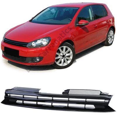VW Volkswagen Golf VI - 6 embléma mentes lakkozott fekete hűtőrács