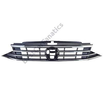 VW Volkswagen Passat B8 3G 2019-2023 fekete - króm hűtőrács