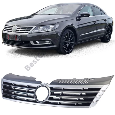 VW Volkswagen CC 2012-2017 króm - fekete hűtőrács
