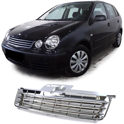 VW Volkswagen Polo IV 9N 2001-2005 króm hűtőrács