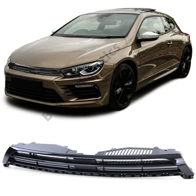 VW Volkswagen Scirocco III R-LINE 2008-2014 lakkozott fekete hűtőrács