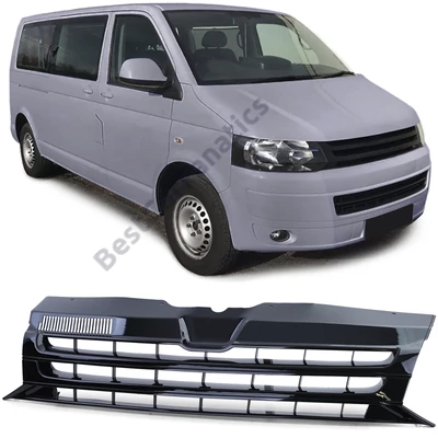 VW Volkswagen Transporter T5 2009-2015 lakkozott fekete embléma mentes hűtőrács