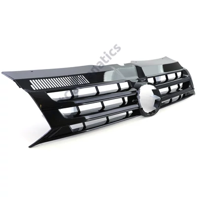 VW Volkswagen Transporter T5 2009-2015 lakkozott fekete emblématartós hűtőrács