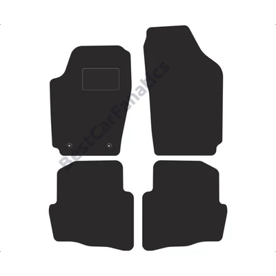 VW Volkswagen FOX 2004-2011 prémium fekete velúrszőnyeg szett