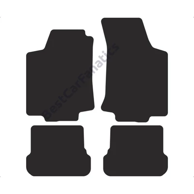 VW Volkswagen Golf III prémium fekete velúrszőnyeg szett piros fehér cérnás varrással