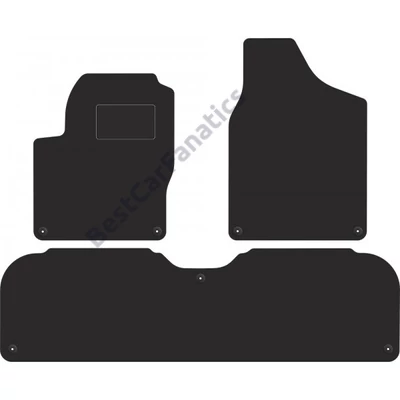VW Volkswagen Sharan I 1995-2010 fekete velúrszőnyeg szett