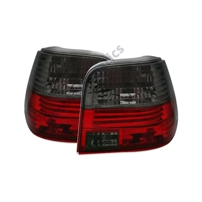 VW Volkswagen Golf IV 1J limousine piros fekete füst kristály burás hátsó lámpa pár