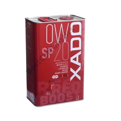 XADO 0W-20 SP RED BOOST 4L kiszerelésű szintetikus motorolaj 24294