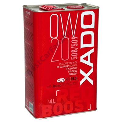 XADO 0W-20 508/509 RED BOOST 4L kiszerelésű szintetikus motorolaj 25294